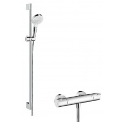 Ensemble de Douche Avec Mitigeur Thermostatique HANSGROHE Crometta Vario 2 Jets Chromé - 27813400