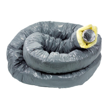 Gaine Conduit Souple de Ventilation Isolée 6m ATLANTIC D125mm EP 50mm - 100042302620