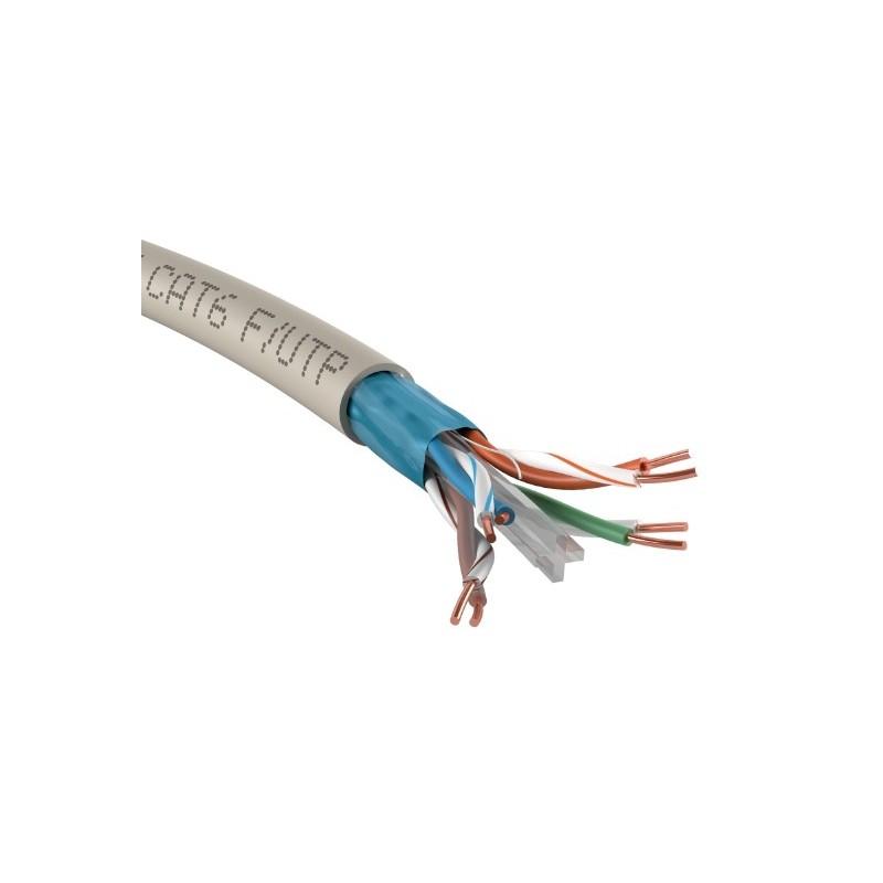 Touret de 500 m de Câble Réseau ACOLAN Cat 6 4P LSOH-FR 24AWG F/UTP - M5007A-T500