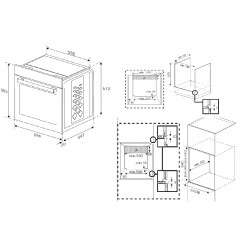 Four Encastrable Multifonctions 72L BEKO 60cm Nettoyage Catalyse