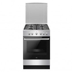 Cuisinière Mixte AMICA Four 58L Nettoyage Catalyse et 4 Feux Gaz