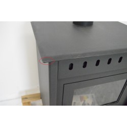 Poêle à Bois 14kW STOVE ITALIA Luna Noir Pas Cher