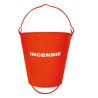 Seau Métal "Incendie" 10L FORGES DE MAGNE Avec Poignée Rouge