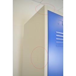 Vestiaire Industrie Propre 4 Colonnes Monobloc pas cher