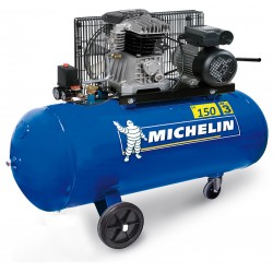 Compresseur d'Air à Pistons Bi Cylindre 150L MICHELIN MB150