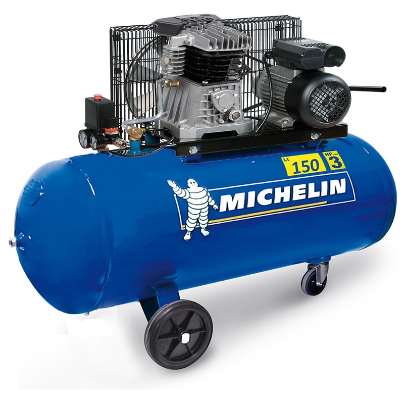 Compresseur d'Air à Pistons Bi Cylindre 150L MICHELIN MB150 Compresseur d'Air à Pistons Bi Cylindre 150L MICHELIN MB150