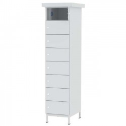 Armoire Sécurisée 8 Casiers Recharge Avec Prise Pour Batterie Vélo