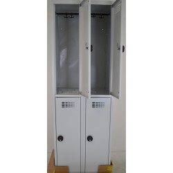 Vestiaire Multicases 4 Casiers 2 Colonnes Monobloc Fermeture