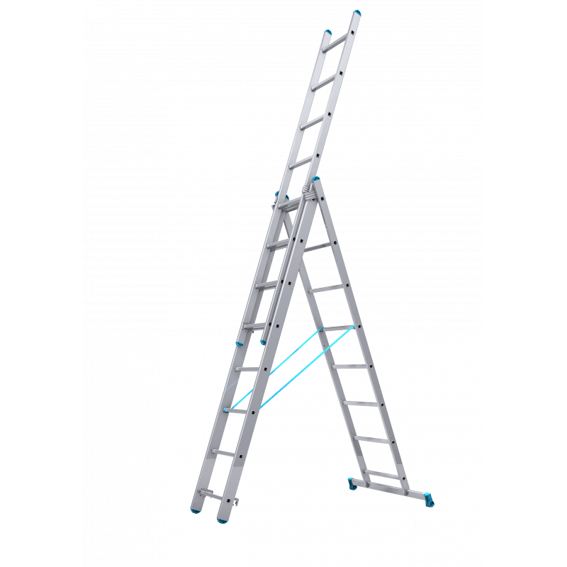 Echelle Transformable Aluminium TUBESCA Starline 3 Plans 3x12 Marches Hauteur d'accès - 00143312 Echelle Transformable Aluminium TUBESCA Starline 3 Plans 3x12 Marches Hauteur d'accès - 00143312