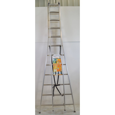 Echelle Transformable Aluminium TUBESCA Pronor 2 Plans 3x12 Marches Hauteur d'accès 6.95m