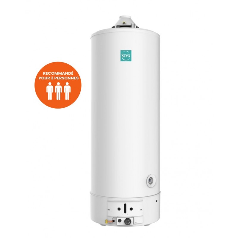 Chauffe-Eau Accumulateur à Gaz 155L STYX TES X 160 Chauffe-Eau Accumulateur à Gaz 155L STYX TES X 160