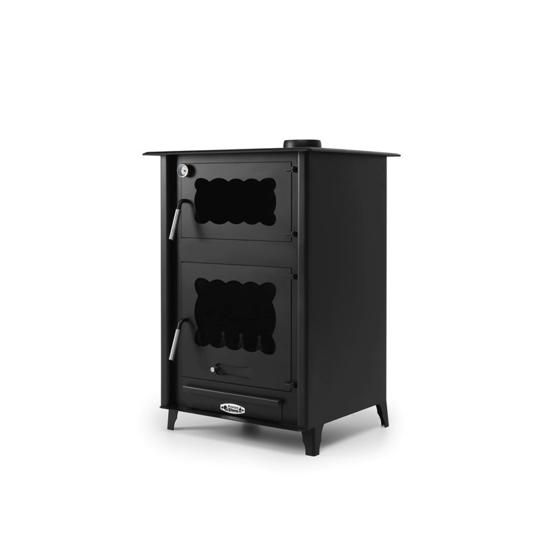 Poêle à Bois 13kW PRENSASTOVE Etna Acier Noir Poêle à Bois 13kW PRENSASTOVE Etna Acier Noir