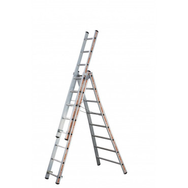 Echelle Transformable Aluminium TUBESCA Pronor 3 Plans 3x12 Marches