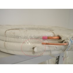 20m de Liaisons Frigorifiques Isolée Double Bi-Tubes Cuivrées pas cher