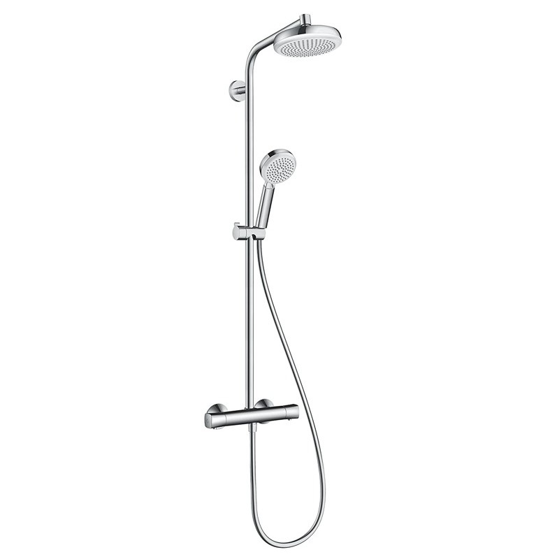 Colonne de Douche Avec Mitigeur Thermostatique HANSGROHE Crometta 160 4 Jets Chromé - 27264400 Colonne de Douche Avec Mitigeur Thermostatique HANSGROHE Crometta 160 4 Jets Chromé - 27264400