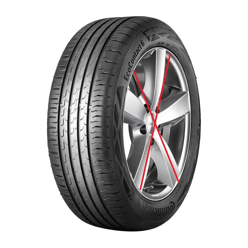 Pneu Été CONTINENTAL Eco Contact 6 235/50 R19 99V Pneu Été CONTINENTAL Eco Contact 6 235/50 R19 99V
