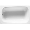Baignoire Rectangulaire ZOOM Contesa Nue 100x70cm en Acier Emaillé Blanc