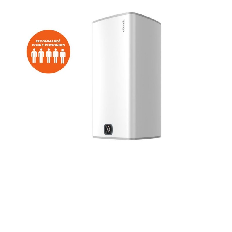 Chauffe-Eau Electrique Plat 120L ATLANTIC Linéo Connecté Stéatite Multi-Position Chauffe-Eau Electrique Plat 120L ATLANTIC Linéo Connecté Stéatite Multi-Position