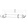 Kit Ventouse Horizontal avec Coude 60/100 SAUNIER DUVAL 0010031039