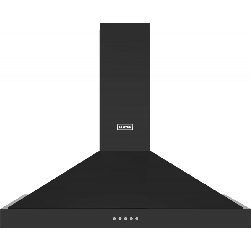 Hotte Décorative Murale STOVES 100cm 3 Vitesses et Boost Noir Hotte Décorative Murale STOVES 100cm 3 Vitesses et Boost Noir