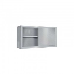 Meuble Mural Suspendu Inox Portes Coulissantes
