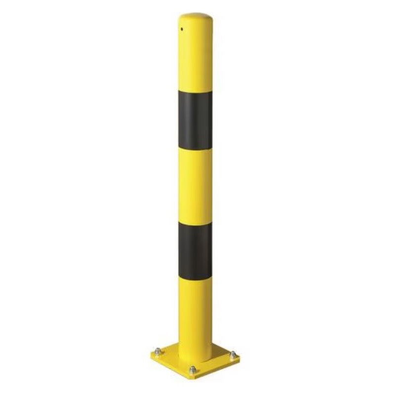 Poteau de Protection de Mur en Acier MOTTEZ Hauteur 90cm Noir et Jaune Poteau de Protection de Mur en Acier MOTTEZ Hauteur 90cm Noir et Jaune