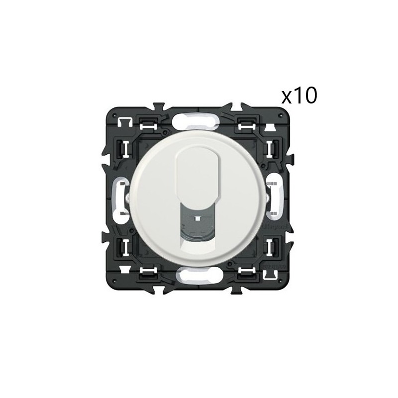 Lot de 10 Prises Téléphone RJ45 LEGRAND Lot de 10 Prises Téléphone RJ45 LEGRAND
