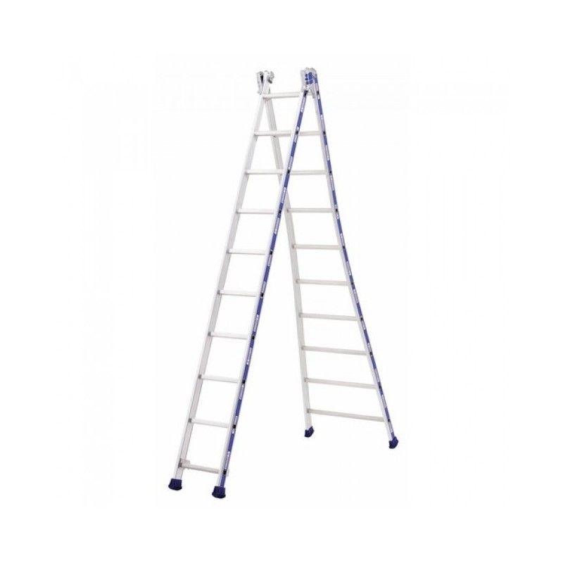 Escabeau Echelle Transformable 2 Plans TUBESCA Platinium 2x10 Escabeau Echelle Transformable 2 Plans TUBESCA Platinium 2x10