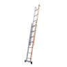 Escabeau Echelle 2 Plans TUBESCA Pronor Coulisse à Corde 2x7marches
