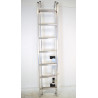 Escabeau Echelle 2 Plans TUBESCA Pronor Coulisse à Corde 2x7marches