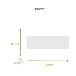 Radiateur Electrique à Inertie Sèche 1500W SAUTER Gyali