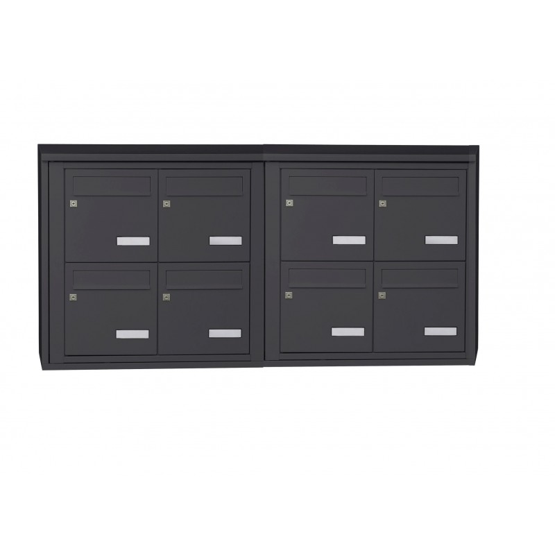 Bloc de 8 Boites aux Lettres LEABOX Collective Bloc de 8 Boites aux Lettres LEABOX Collective