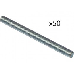 Lot de 50 Tiges Filetés 7mm FISCHER Longueur 1m