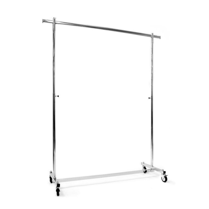 Portant Droit Pliable 150cm Hauteur Réglable de 118cm à 190cm Portant Droit Pliable 150cm Hauteur Réglable de 118cm à 190cm