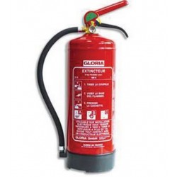 Extincteur Portatif à Eau 6L CHUBB Rechargeable 11kg Rayon d'Action 5m