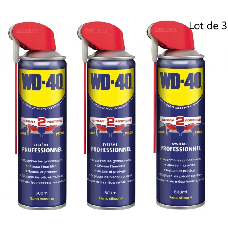 Lot de 3 Sprays WD40 500ML - 33034 Lot de 3 Sprays WD40 500ML - 33034