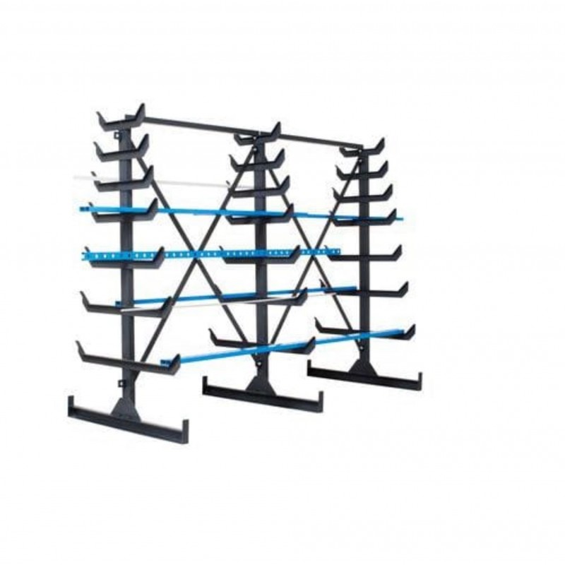 Lot de 1 Départ et 3 Suivants de Rayonnage d'Atelier KIND Cantilever Double Face 2000x5000x1200mm - 624506 Lot de 1 Départ et 3 Suivants de Rayonnage d'Atelier KIND Cantilever Double Face 2000x5000x1200mm - 624506