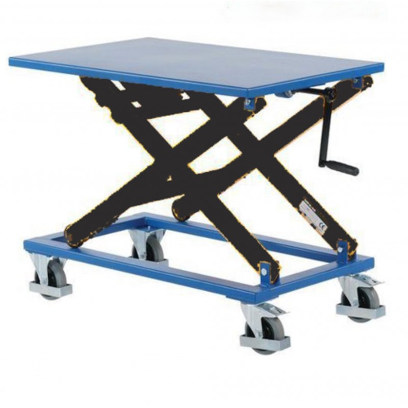 Table Élévatrice Mobile à Manivelle FIMM Simple Ciseaux Charge 300kg - 855007767 Table Élévatrice Mobile à Manivelle FIMM Simple Ciseaux Charge 300kg - 855007767