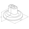 WEMEFA - Couvre-Pieds Pour Support Standfix Plus 115x65mm - 10-824-10