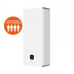 Chauffe-Eau Electrique Plat 120L SAUTER Guelma Connecté Stéatite Vertical - 341051