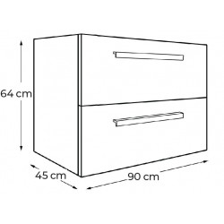 Meuble Sous-Vasque Salle de Bain ALTERNA