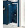 Paroi de Douche KINEDO Smart Express Porte Pivotante Réversible 80x190cm Verre Transparent Profilé Blanc - PA19001BTNE