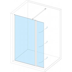 Paroi de Douche Droite + Mobile ALTERNA Concerto 140 3495146