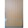 Armoire Basse à Rideaux de Bureau MTI 120x105x43cm 2 Tablettes Corps Gris Rideaux Hêtre pas cher