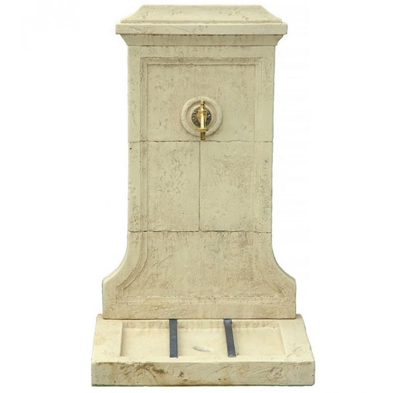 Fontaine Murale Décorative en Pierre Reconstituée 57x42x93cm Fontaine Murale Décorative en Pierre Reconstituée 57x42x93cm