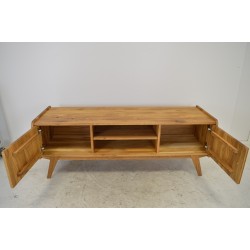 Meuble TV en Bois Massif SLIMWOOD Vintage 160x61x50cm