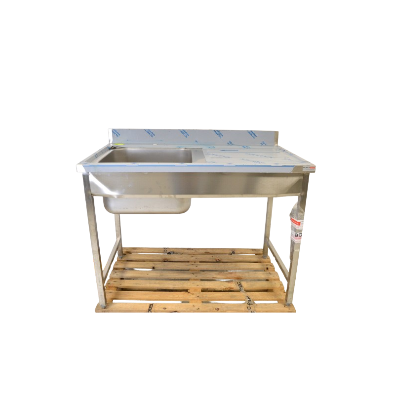 Table Plonge Inox 1Bac BOBET MATERIEL Avec Egouttoir 120x70x90cm Table Plonge Inox 1Bac BOBET MATERIEL Avec Egouttoir 120x70x90cm