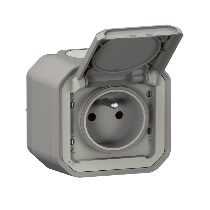 Prise de Courant Etanche 2P+T LEGRAND Plexo Complet en Saillie 16A IP55 Prise de Courant Etanche 2P+T LEGRAND Plexo Complet en Saillie 16A IP55
