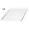 Lot de 4 Grilles Chromés pour Four de Boulanger