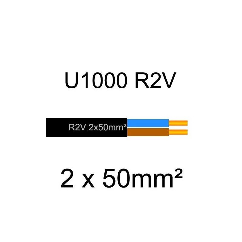 Touret de 70m de Câble d'Alimentation Electrique MIGUELEZ Cuivre U-1000 R2V 2x50mm2 Touret de 70m de Câble d'Alimentation Electrique MIGUELEZ Cuivre U-1000 R2V 2x50mm2
